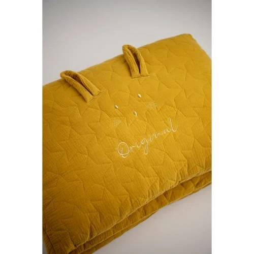 Sauthon Original Tour De Lit 140x19cm En Coton Jaune 4 Sauthon Original Tour De Lit 140x19cm En Coton Jaune – Image 4