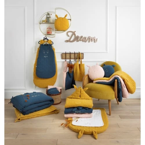 Sauthon Original Tour De Lit 140x19cm En Coton Jaune 6 Sauthon Original Tour De Lit 140x19cm En Coton Jaune – Image 6