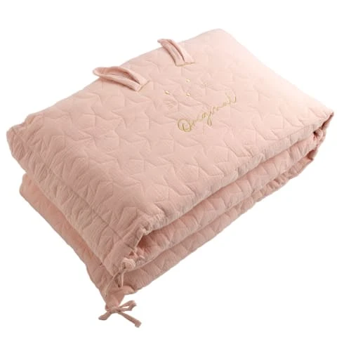 Sauthon Original Tour De Lit 140x19cm En Coton Rose 1 Sauthon Original Tour De Lit 140x19cm En Coton Rose