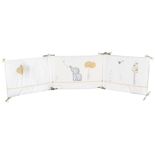 BabyPrice Tour De Lit 190x40cm En Coton Blanc 1 BabyPrice Tour De Lit 190x40cm En Coton Blanc