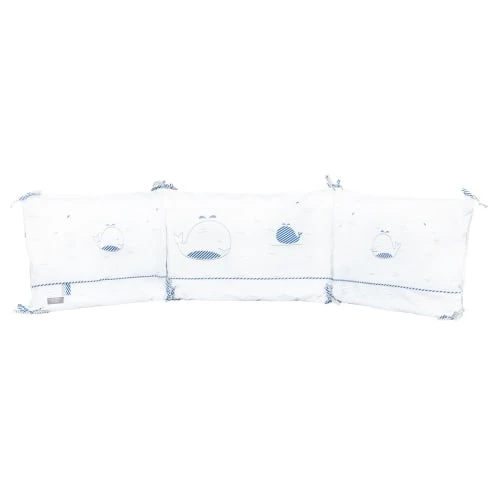 Sauthon Tour De Lit Bébé 190x19cm En Coton Blanc 1 Sauthon Tour De Lit Bébé 190x19cm En Coton Blanc