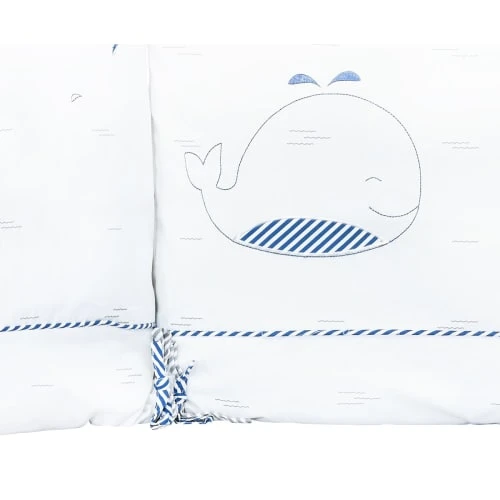 Sauthon Tour De Lit Bébé 190x19cm En Coton Blanc 2 Sauthon Tour De Lit Bébé 190x19cm En Coton Blanc – Image 2