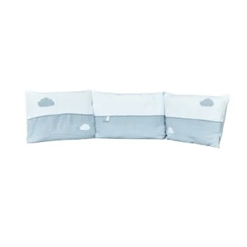 Sauthon Tour De Lit Bébé 190x19cm En Coton Bleu 6 Sauthon Tour De Lit Bébé 190x19cm En Coton Bleu – Image 6