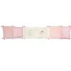 Home Maison Tour De Lit Bébé Adaptable JOLLY Coton Rose/Ecru 30x180