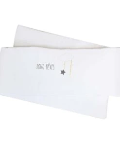 KINOUSSES Tour De Lit Bébé Blanc Coton