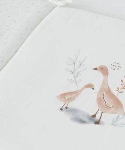 Alternative view of Maisons Du Monde Tour De Lit Bébé Blanc, Vieux Mauve Et Beige
