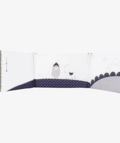 KINOUSSES Tour De Lit Bébé Bleu Coton -Bloom-boutique tour de lit bebe bleu coton 2