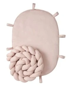 Nordic Coast Tour De Lit Bébé Coton Tressé Rose 90 Cm -Bloom-boutique tour de lit bebe coton tresse rose 90 cm 4
