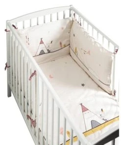 Alternative view of Sauthon Tour De Lit Bébé Déhoussable 180x40cm En Coton Beige