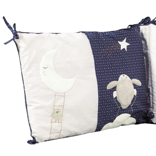 Sauthon Tour De Lit Bébé Déhoussable 180x40cm En Coton Blanc 3 Sauthon Tour De Lit Bébé Déhoussable 180x40cm En Coton Blanc – Image 3