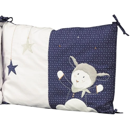 Sauthon Tour De Lit Bébé Déhoussable 180x40cm En Coton Blanc 4 Sauthon Tour De Lit Bébé Déhoussable 180x40cm En Coton Blanc – Image 4