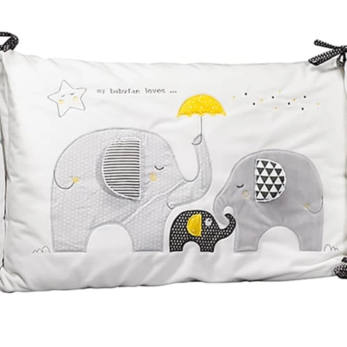 Sauthon Tour De Lit Bébé Déhoussable 180x40cm En Coton Blanc 2 Sauthon Tour De Lit Bébé Déhoussable 180x40cm En Coton Blanc – Image 2