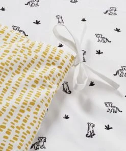Maisons Du Monde Tour De Lit Bébé En Coton Blanc Et Jaune Moutarde Imprimé Léopard -Bloom-boutique tour de lit bebe en coton blanc et jaune moutarde imprime leopard 1000 10 3 229357 3