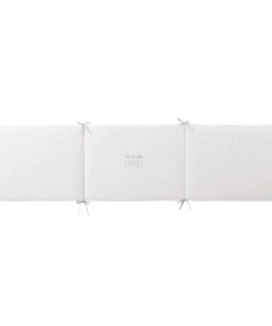 Maisons Du Monde Tour De Lit Bébé En Coton Gris Et Blanc