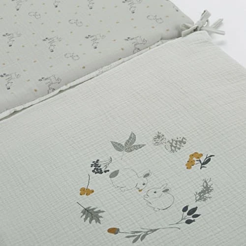 Maisons Du Monde Tour De Lit Bébé En Gaze De Coton Bio Multicolore Imprimé 2 Maisons Du Monde Tour De Lit Bébé En Gaze De Coton Bio Multicolore Imprimé – Image 2