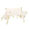Home Maison Tour De Lit Bébé Leafy Bunny En Coton Ecru 30x180