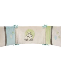 Home Maison Tour De Lit Bébé Pandi Panda Velours Multicolore 40x180