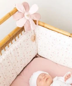 KINOUSSES Tour De Lit Bébé Rose Coton Bio -Bloom-boutique tour de lit bebe rose coton bio 3