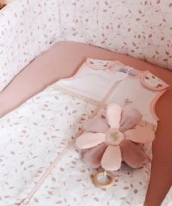 KINOUSSES Tour De Lit Bébé Rose Coton Bio -Bloom-boutique tour de lit bebe rose coton bio 4