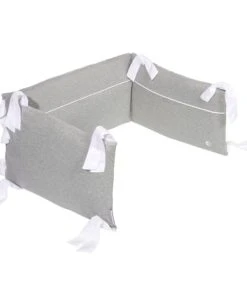 Nordic Coast Tour De Lit Bébé Stable Coton Gris 180 Cm -Bloom-boutique tour de lit bebe stable coton gris 180 cm 3