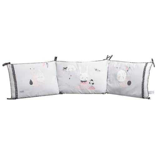 Sauthon Tour De Lit Déhoussable 180x40cm En Coton Blanc 1 Sauthon Tour De Lit Déhoussable 180x40cm En Coton Blanc