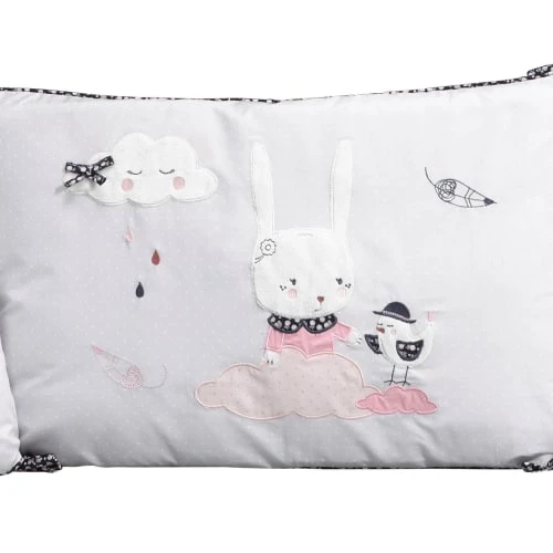 Sauthon Tour De Lit Déhoussable 180x40cm En Coton Blanc 2 Sauthon Tour De Lit Déhoussable 180x40cm En Coton Blanc – Image 2