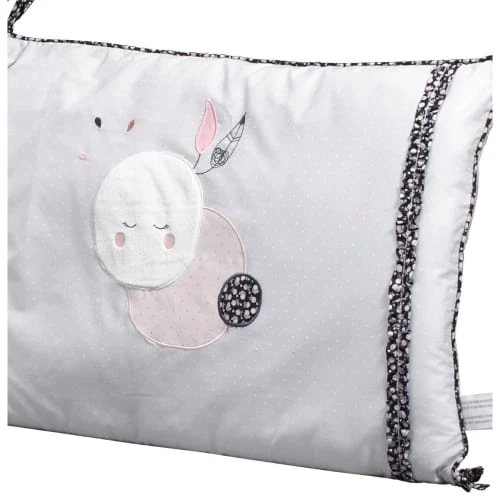 Sauthon Tour De Lit Déhoussable 180x40cm En Coton Blanc 3 Sauthon Tour De Lit Déhoussable 180x40cm En Coton Blanc – Image 3