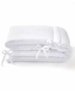 Cocoeko Tour De Lit En Gaze De Coton Blanc
