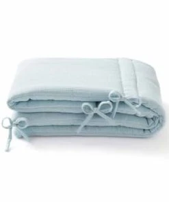 Cocoeko Tour De Lit En Gaze De Coton Camel -Bloom-boutique tour de lit en gaze de coton bleu glacier 3