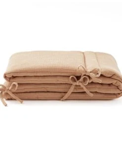 Cocoeko Tour De Lit En Gaze De Coton Camel