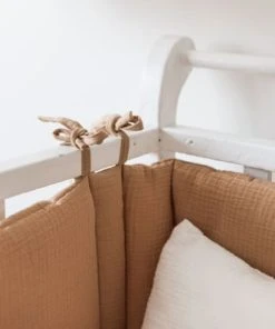 Cocoeko Tour De Lit En Gaze De Coton Camel -Bloom-boutique tour de lit en gaze de coton camel 4