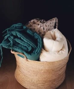 Cocoeko Tour De Lit En Gaze De Coton Vert Sapin (30 X 190 Cm) -Bloom-boutique tour de lit en gaze de coton vert sapin 30 x 190 cm 3