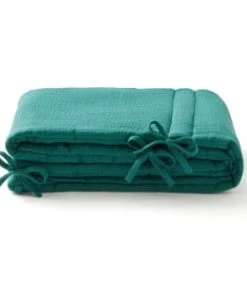 Cocoeko Tour De Lit En Coton Bio Plein Air (30 X 190 Cm) -Bloom-boutique tour de lit en gaze de coton vert sapin 30 x 190 cm 6