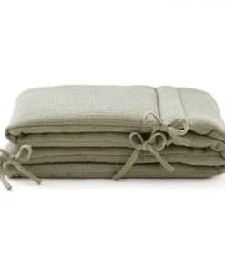 Cocoeko Tour De Lit En Gaze De Coton Camel -Bloom-boutique tour de lit en gaze de coton vert sauge 4