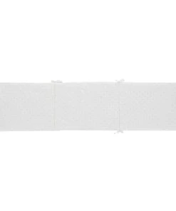 Maisons Du Monde Tour De Lit Imprimé Pois à Paillettes Blanc Et Gris, 52x180