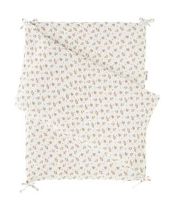 Noukie's Tour De Lit Léopard En Mousseline De Coton, écru/terracotta