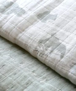 Noukie's Tour De Lit Mousseline De Coton Bio écru Et Sauge -Bloom-boutique tour de lit mousseline de coton bio ecru et sauge 4