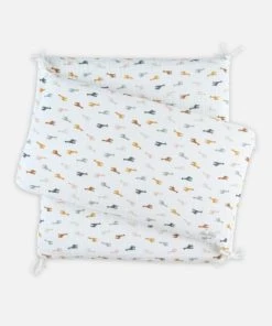 Noukie's Tour De Lit Respirant Imprimé Girafes, Mousseline BIO