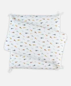 Noukie's Tour De Lit Respirant Imprimé Girafes, Mousseline BIO -Bloom-boutique tour de lit respirant imprime girafes mousseline bio 4