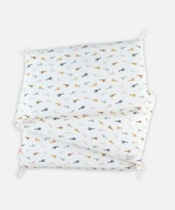 Noukie's Tour De Lit Respirant Imprimé Girafes, Mousseline BIO -Bloom-boutique tour de lit respirant imprime girafes mousseline bio 5