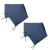 Home Maison Tour De Lit Réversible à Pois En Gaze De Coton Bleu Foncé 180 X 40