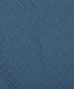 Home Maison Tour De Lit Réversible à Pois En Gaze De Coton Bleu Foncé 180 X 40 -Bloom-boutique tour de lit reversible a pois en gaze de coton bleu fonce 180 x 40 2
