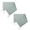 Home Maison Tour De Lit Réversible Esprit Nature Coton Vert Menthe 180 X 40