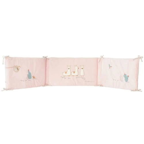 Noukie's Tour De Lit Rose Moris & Sacha (pour Lits 60 X 120 Et 70 X 140 Cm) 1 Noukie's Tour De Lit Rose Moris & Sacha (pour Lits 60 X 120 Et 70 X 140 Cm)