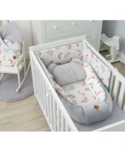 SEVIRA KIDS Tour De Lit Universel Et Réversible En Coton- Gris -Bloom-boutique tour de lit universel et reversible en coton gris 2