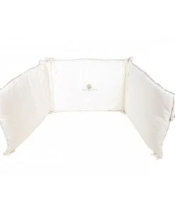 Eveil Et Nature Tour De Lit Velours 40x180 Cm Coton Bio Ecru