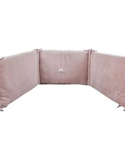 Eveil Et Nature Tour De Lit Velours 40x180 Cm Coton Bio Taupe