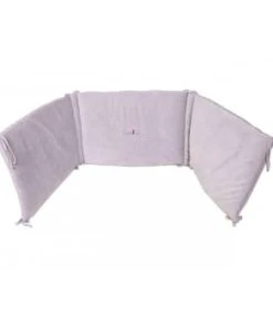 Eveil Et Nature Tour De Lit Velours 40x180 Cm Coton Bio Gris -Bloom-boutique tour de lit velours 45x190 cm coton bio iris gamme bio unis