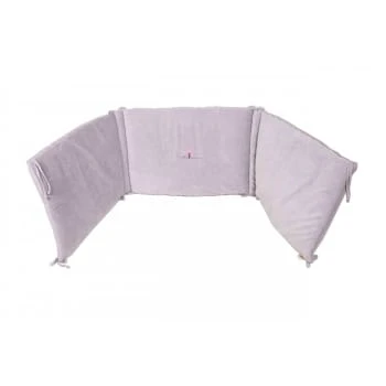 Eveil Et Nature Tour De Lit Velours 40x180 Cm Coton Bio Taupe 5 Eveil Et Nature Tour De Lit Velours 40x180 Cm Coton Bio Taupe – Image 5