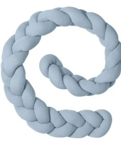 Nordic Coast Tresse De Lit Coton Jersey Bleu Clair 200 Cm